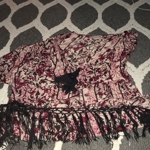 Fringe dress cover up